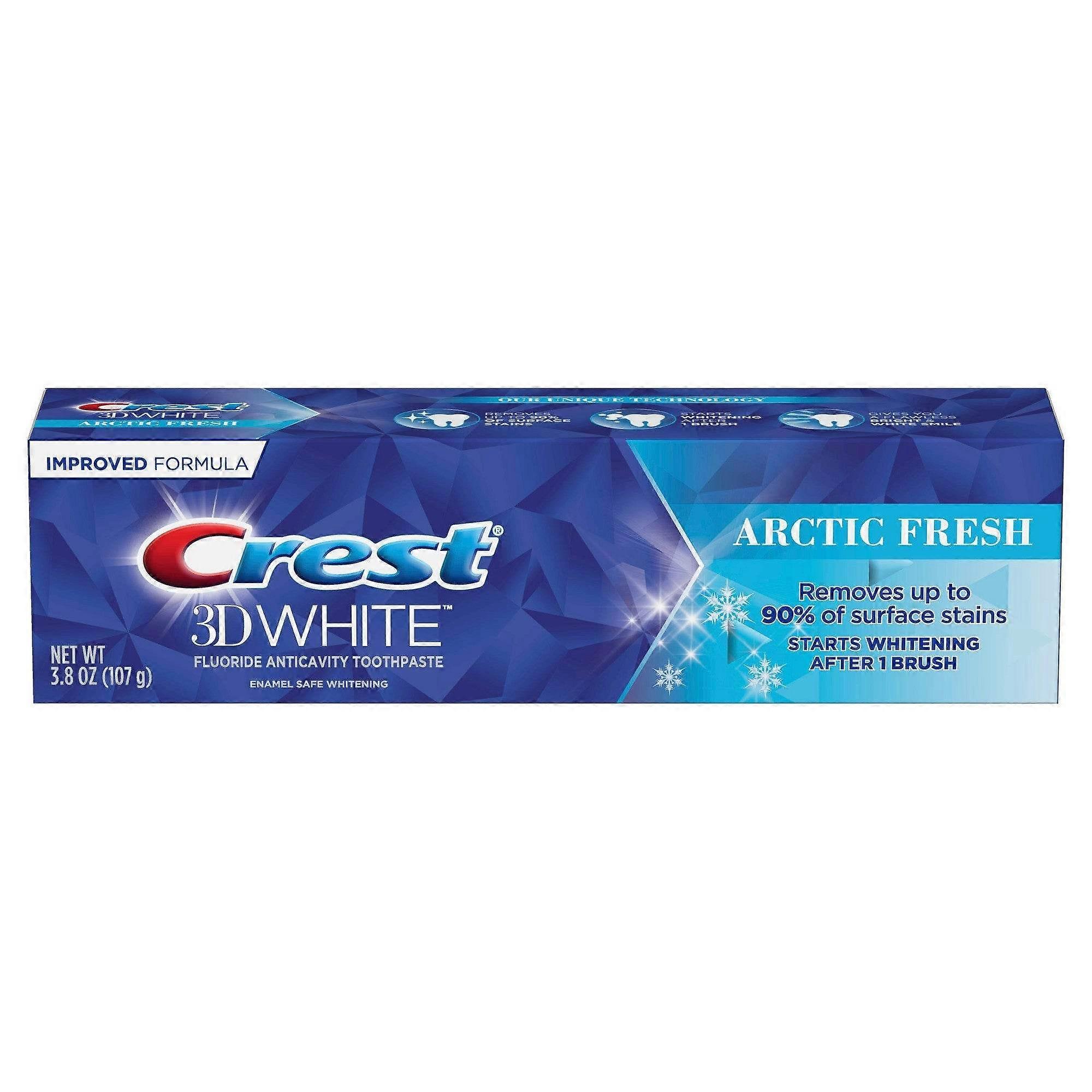 Crest 3d White Teeth Whitening Toothpaste, Arctic Fresh, 3.8 Oz