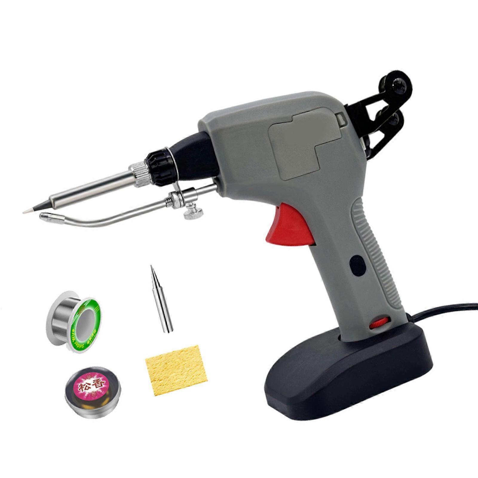 Soldering Iron Set, 120W Fast Heat Up Automatic Soldering Guns Adjustable Temperature Soldering Pen Soldering Set Multicolor