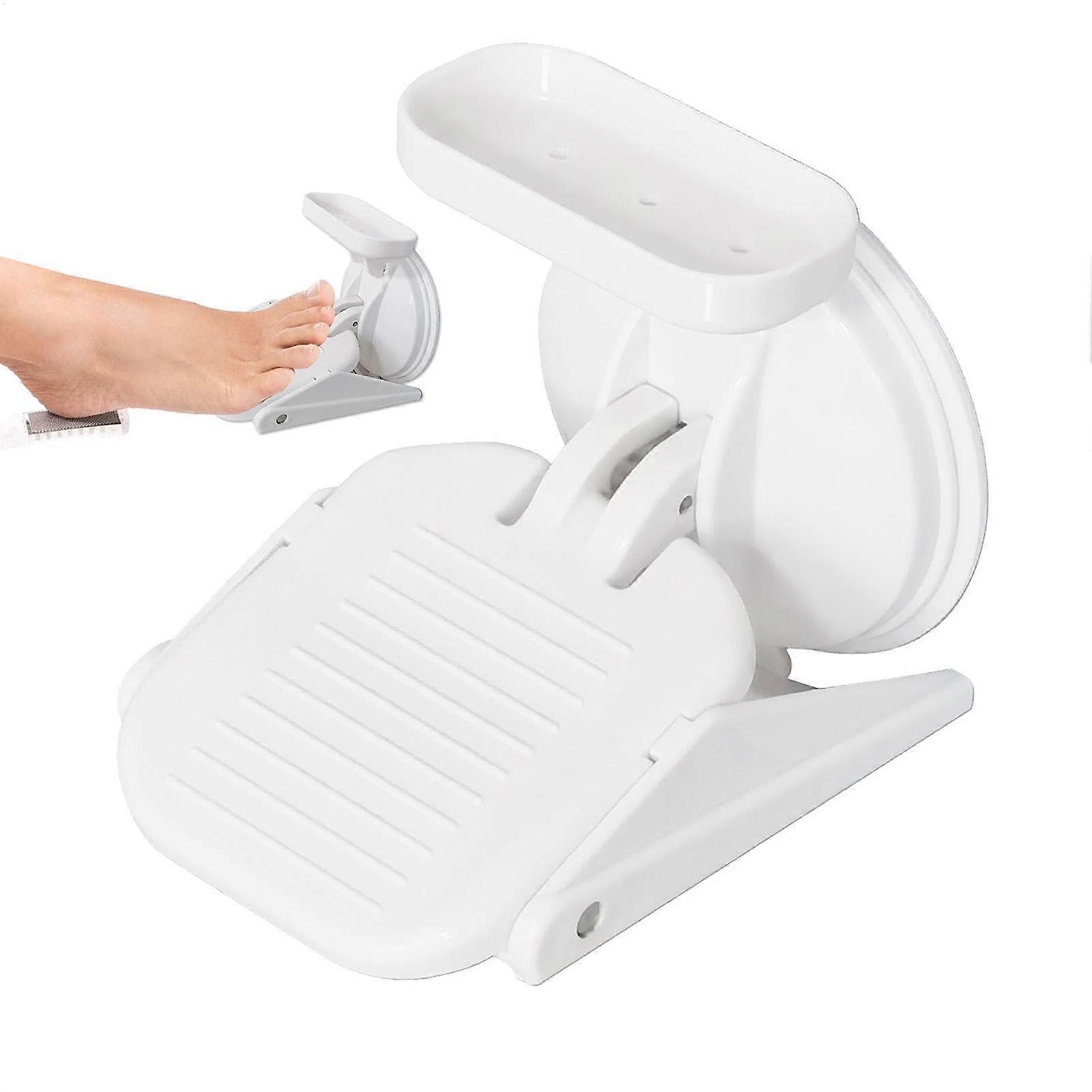 Reusable Bathroom Pedal Shower Foot Rest For Shaving With Suction Cup NonSlip Holds Shampoo And Soap No Drilling Hostel