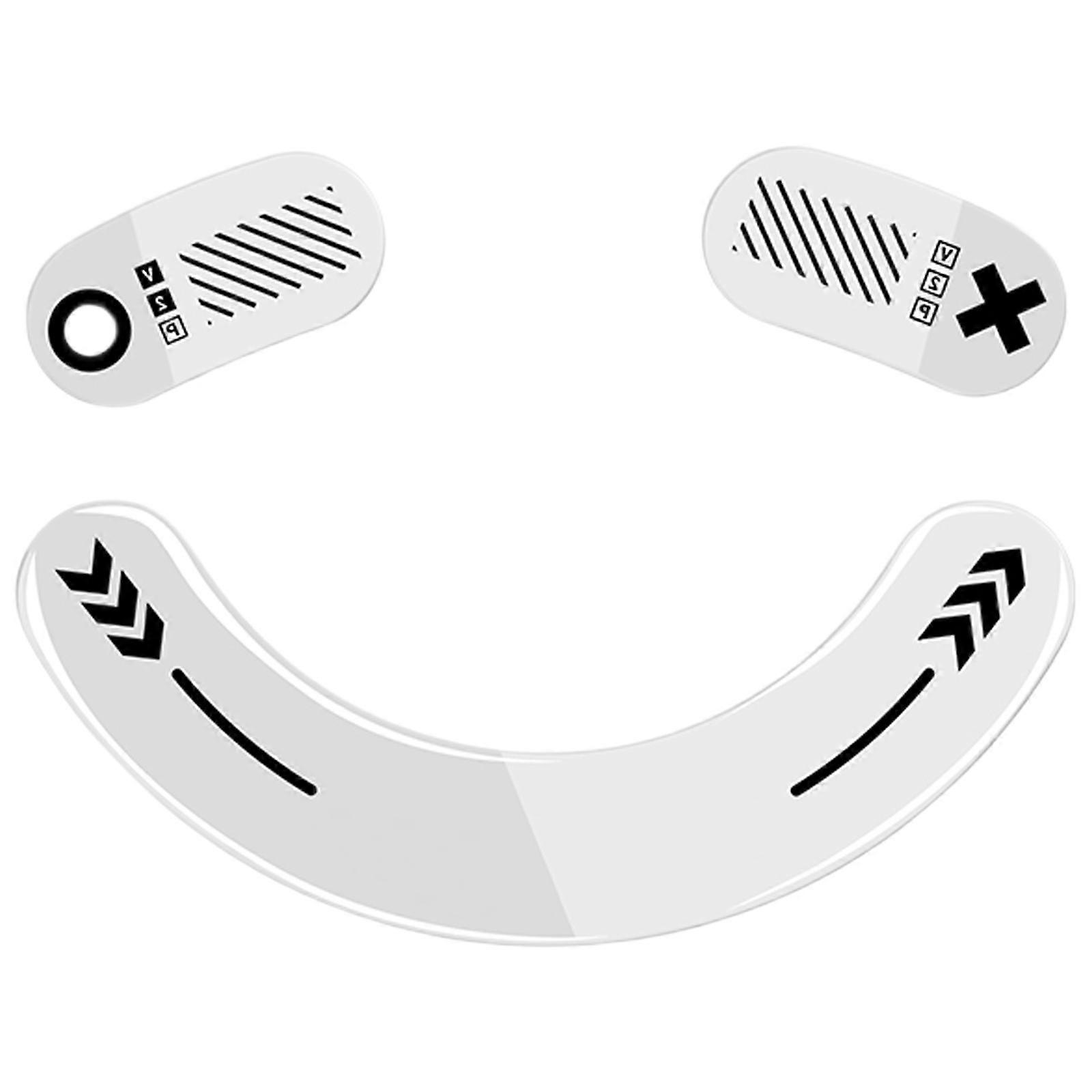 Gaming Mouse Feet  Temperated Glass For V2 Mouse Precise Control And Rapid Movement In Competitive Game  White