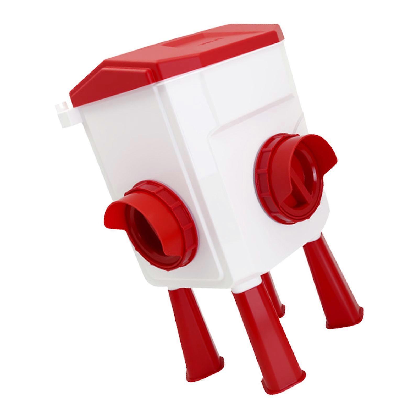 Poultry Feeding Device With SelfRegulating Feeder Water Dispenser For Chickens Ducks Geese SpillResistant Coops Feeder Multicolor