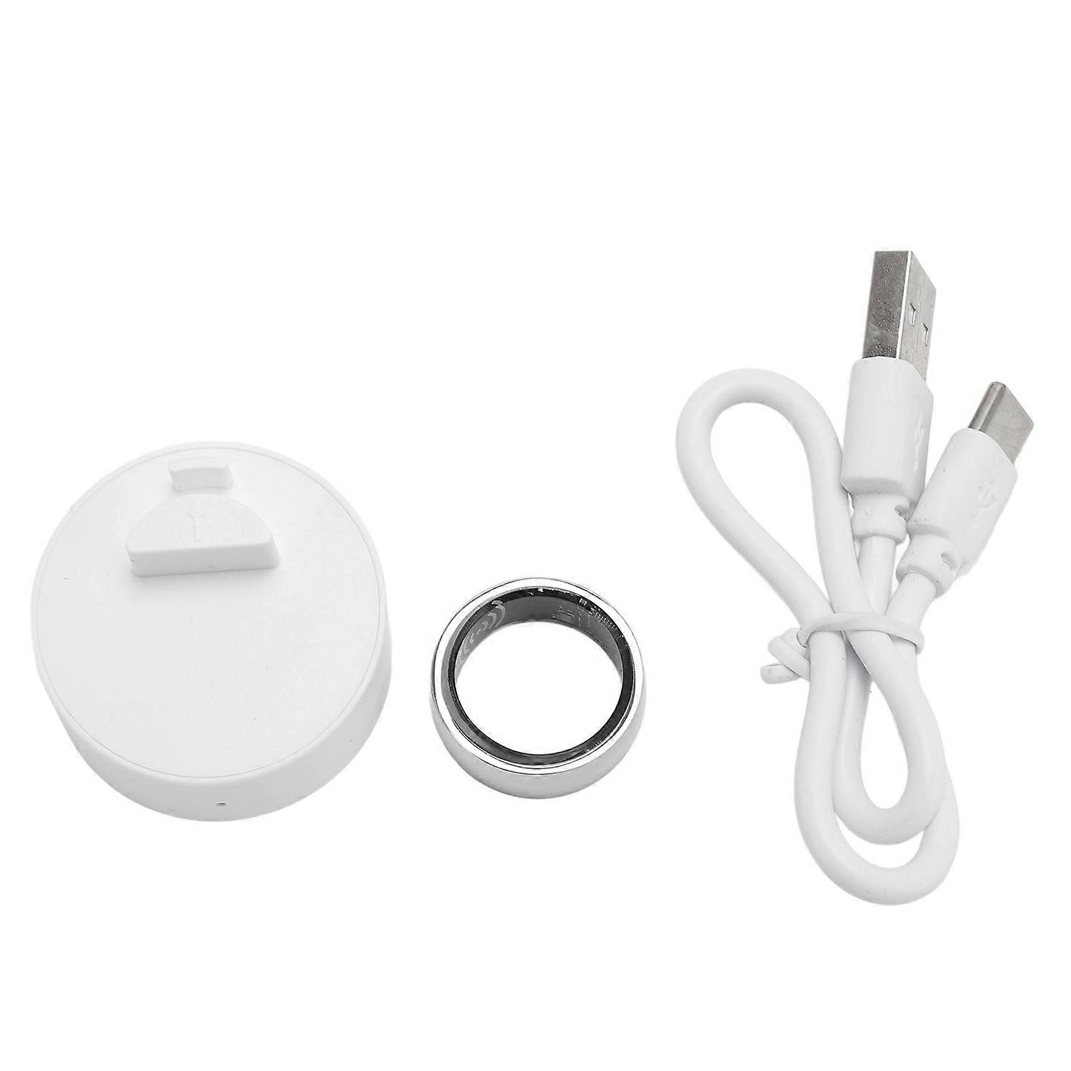 Smart Fitness Tracker Ring IP68 Waterproof Bluetooth Pedometer Smart Ring with Charging Case for IOS