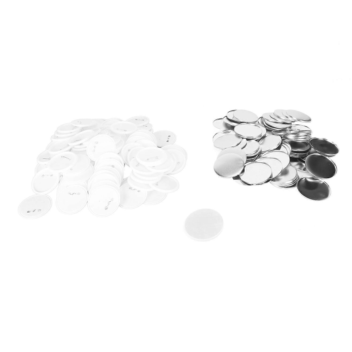 100 Sets Blank Button Badge Parts Set for Button Making Machine DIY Round Shape Rustproof Button Mak