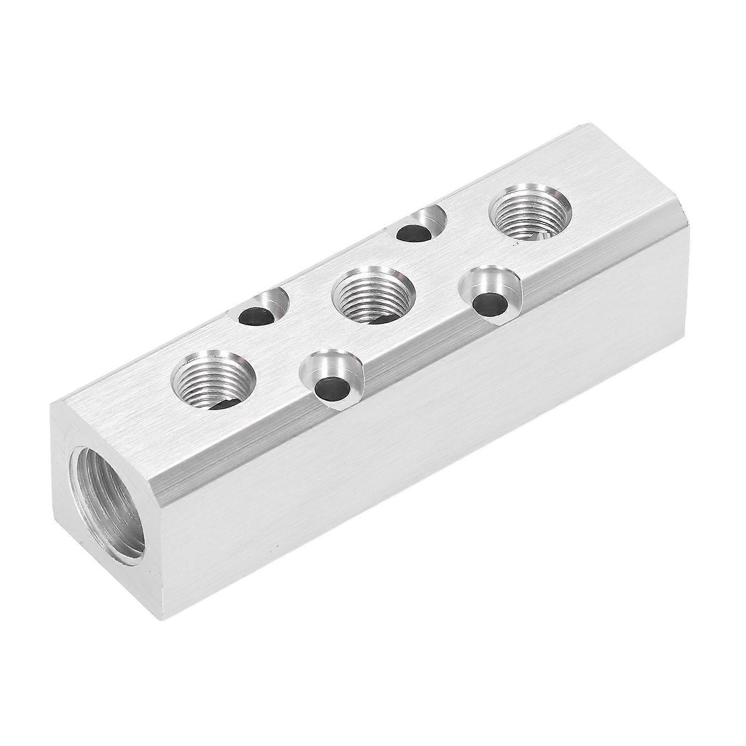 Pneumatic Manifold Air Distribution Block Connector Splitter G1/2 Input G1/4 Output 30x30mmSY30-02-3