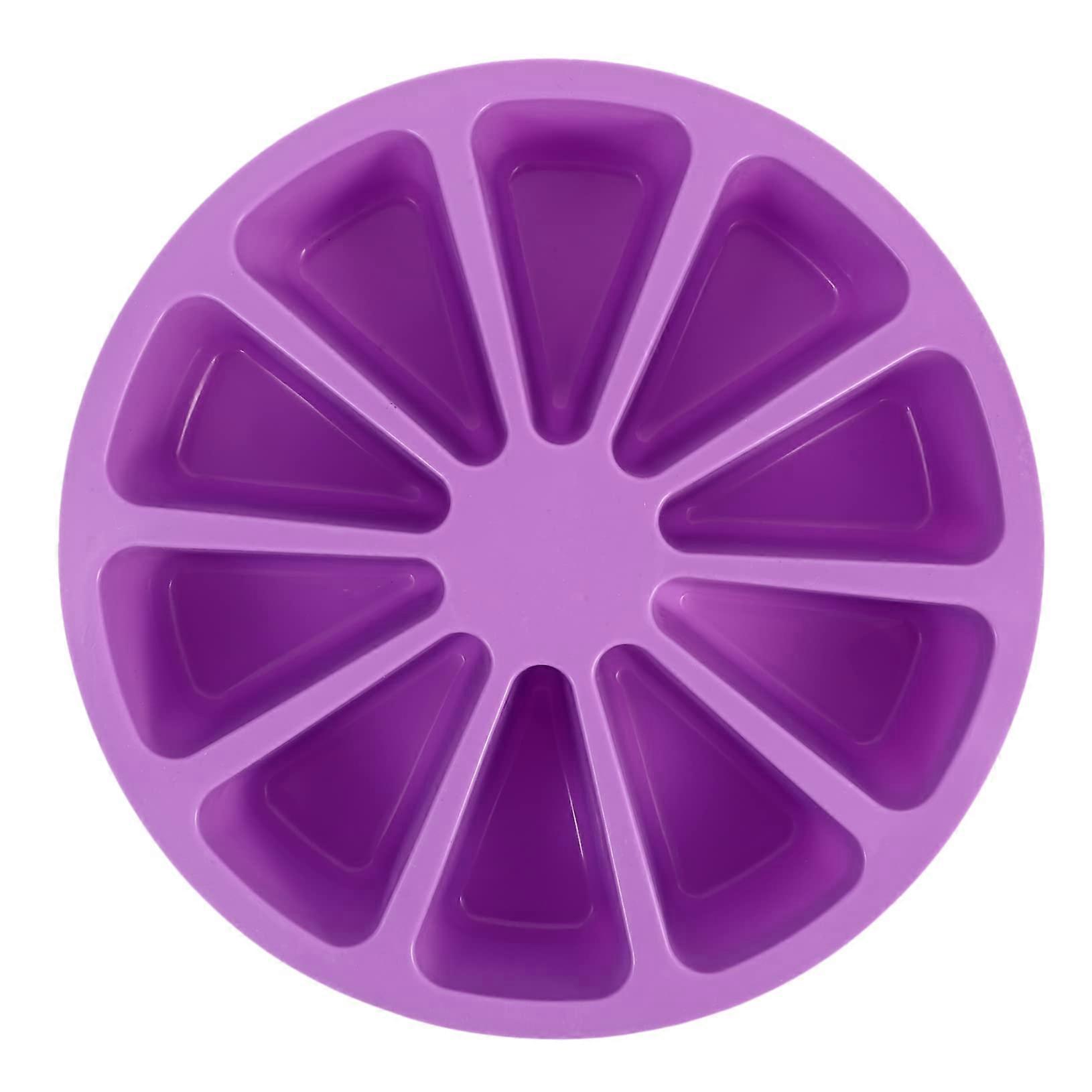 Silicone Cake Mold NonStick Triangle Baking Pan for Chiffon Cakes Muffins Pudding Beginners