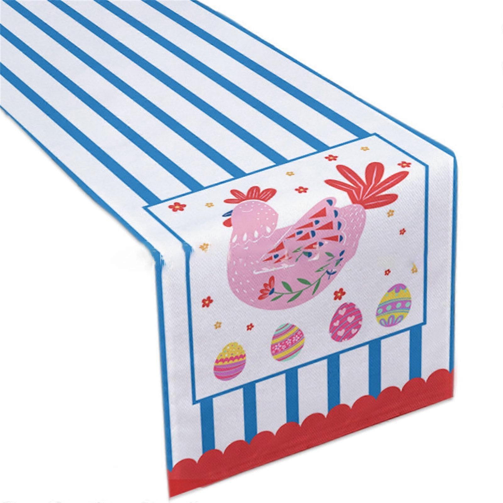 WinysinEaster Table Flag Festive Atmosphere Decorative Tablecloth Painting Dazzling Series Of Tablecloths