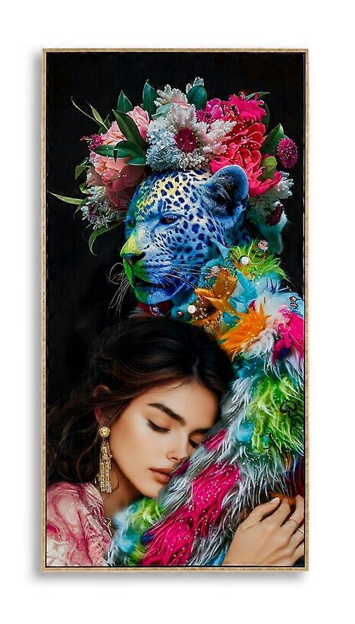 Moira lacquered canvas with frame -B- cm 52x4x102