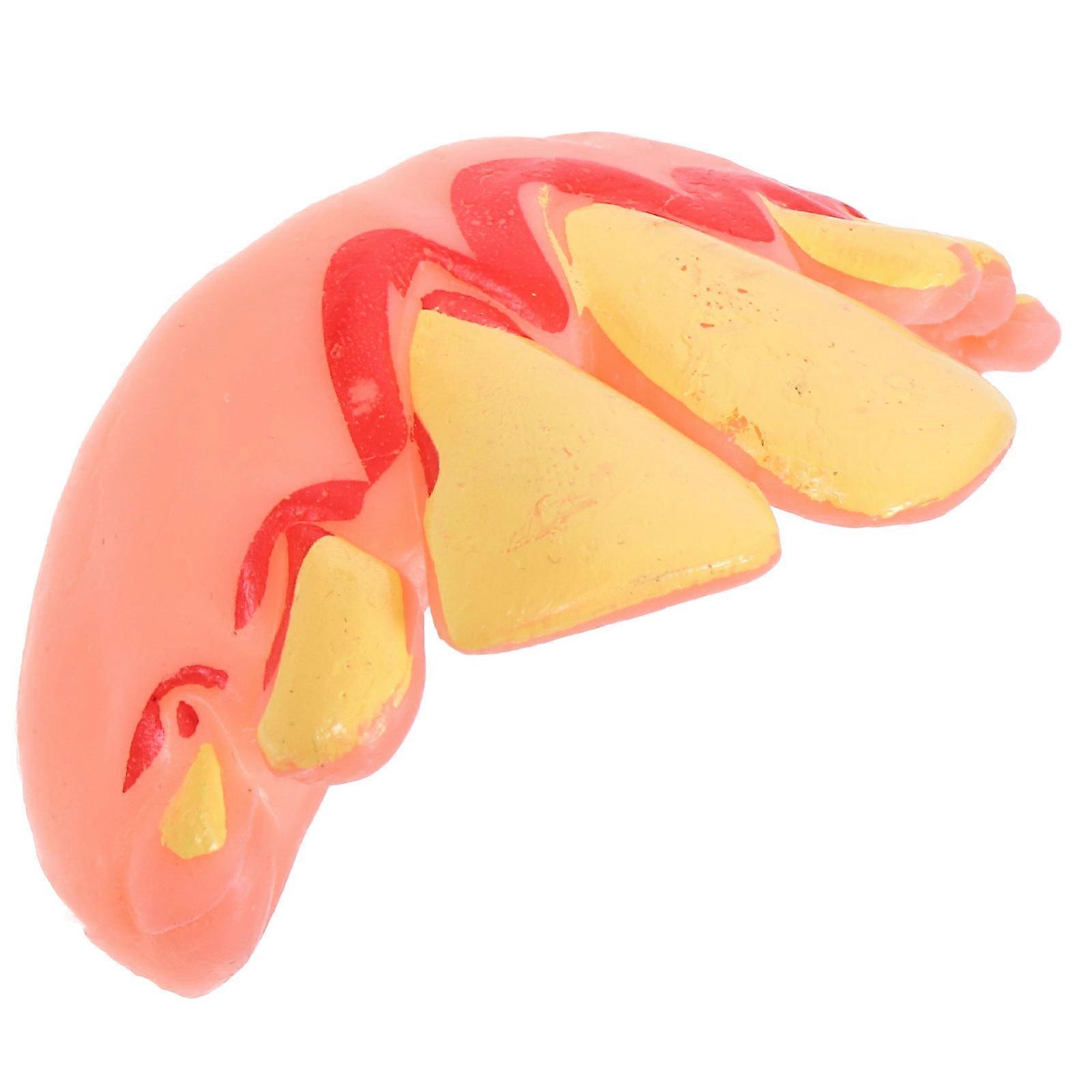 Orange Fake Teeth Decorative Teeth Model for Halloween Use