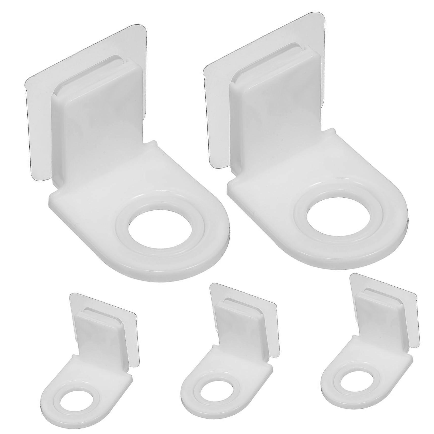 Bathroom Wall Organizer Set, NoDrill Adhesive Shower Rack for SpaceSaving Shampoo Storage, 5pcs