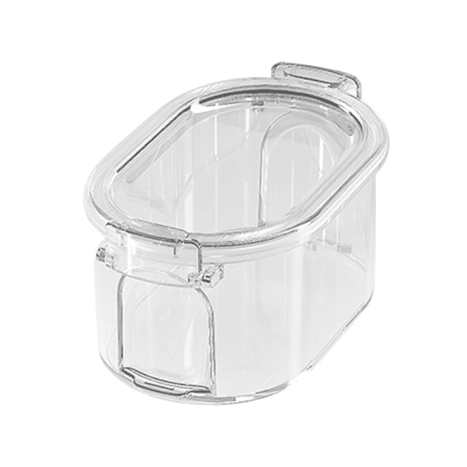 Spice Storage Containers with Airtight Seal, Clear Jars Kitchen Condiment Organizer for Cooking