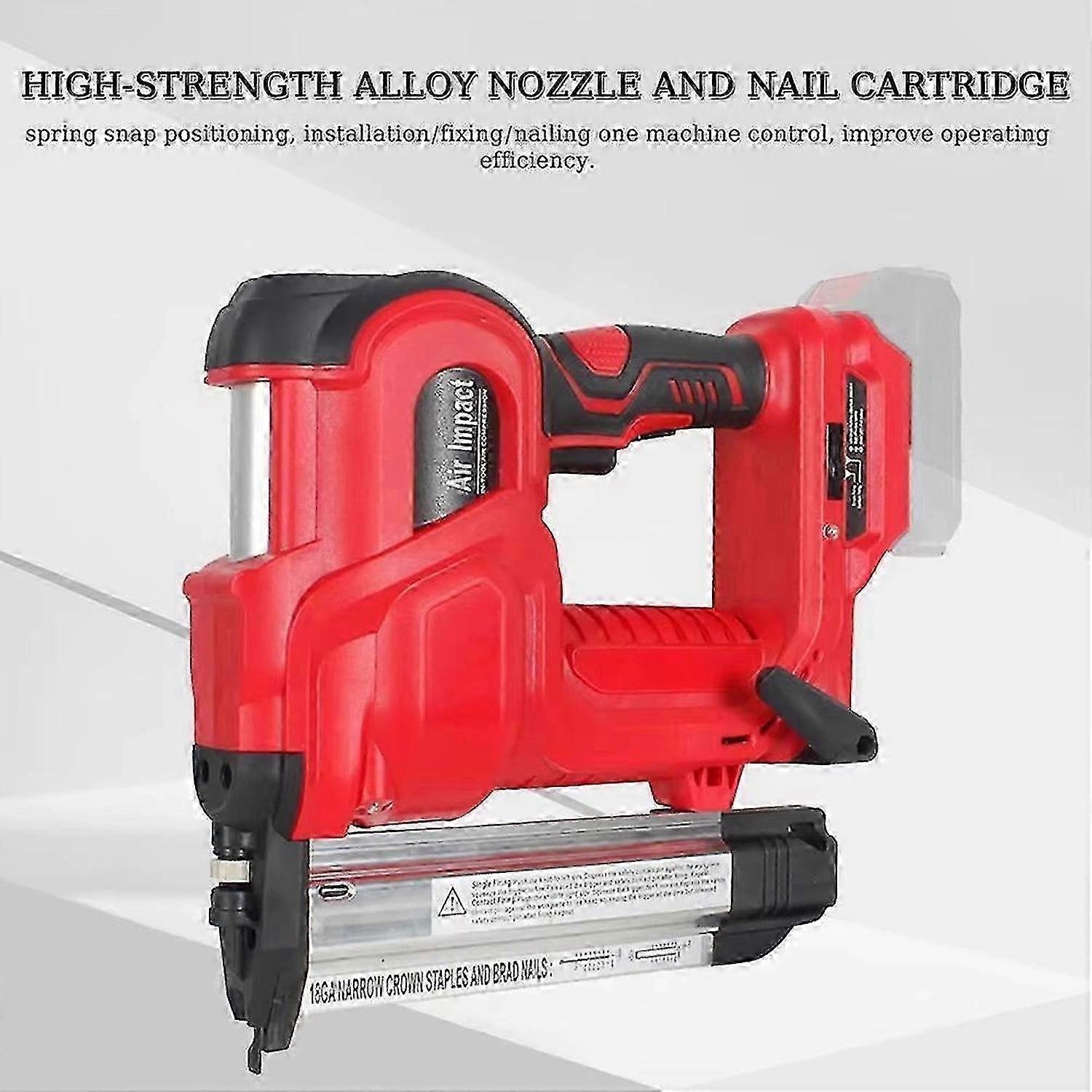 Makita 21V πιστόλι καρφώματος ιόντων λιθίου | Συμβατό με διπλό καρφωτικό | Καρφωτικό Ίσιο/N-Καρφωτικό | Σετ 400 νυχιών | Φως LED | Έτοιμο για εργοτάξιο