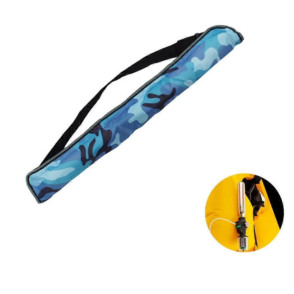 HW Portable Auto Inflatable Life Jacket Belt High Buoyancy for Fishing Boating Emergency Use - Blue 