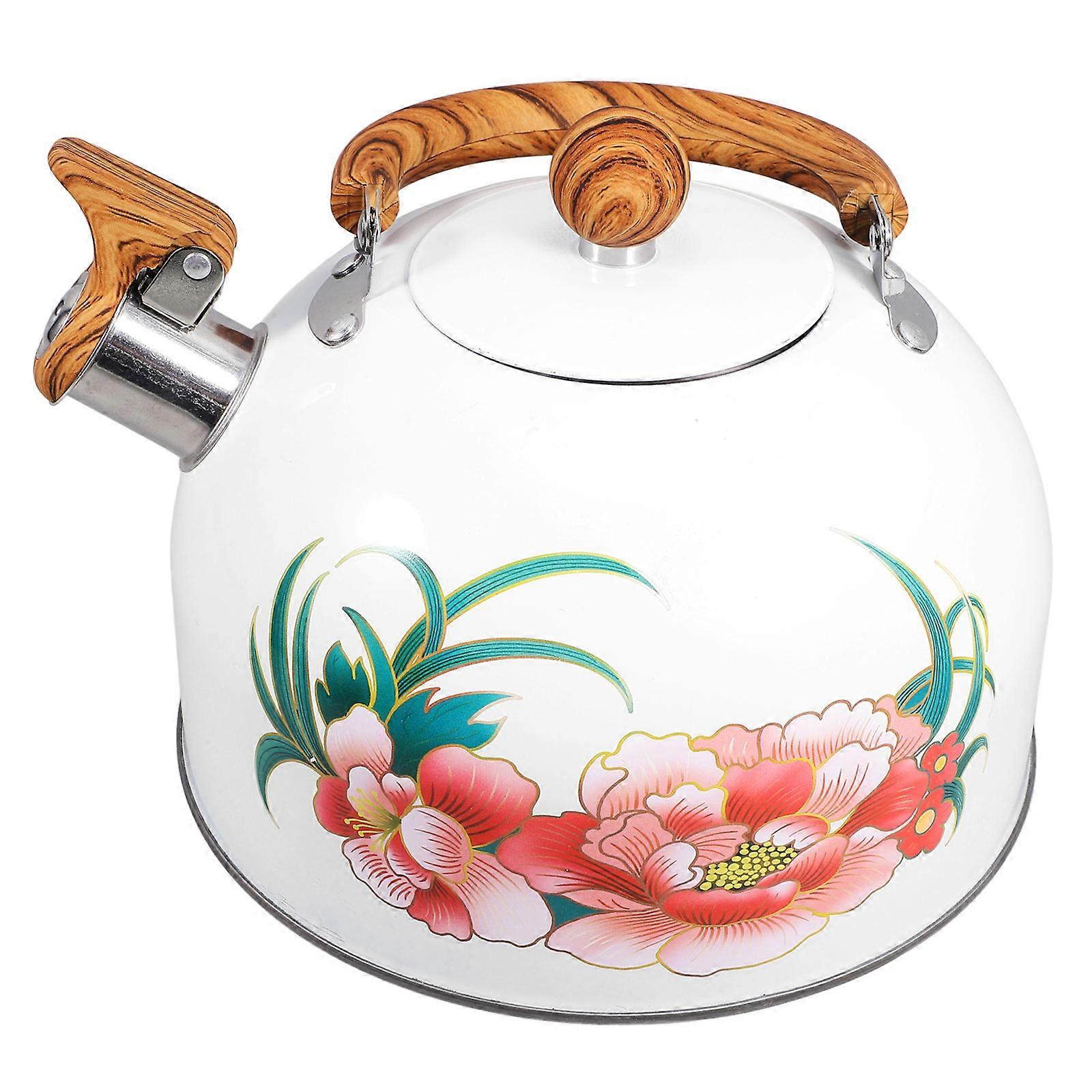 Kitchen Whistle Kettle Stainless Steel Tea Pot for Boiling 3L