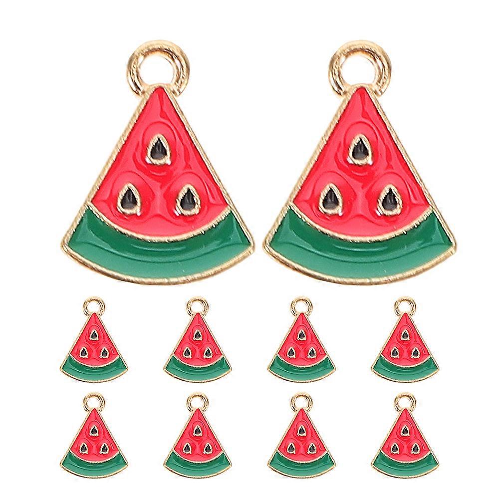 Mini Watermelon Earrings Studs for Jewelry Making 10Pcs Accessories