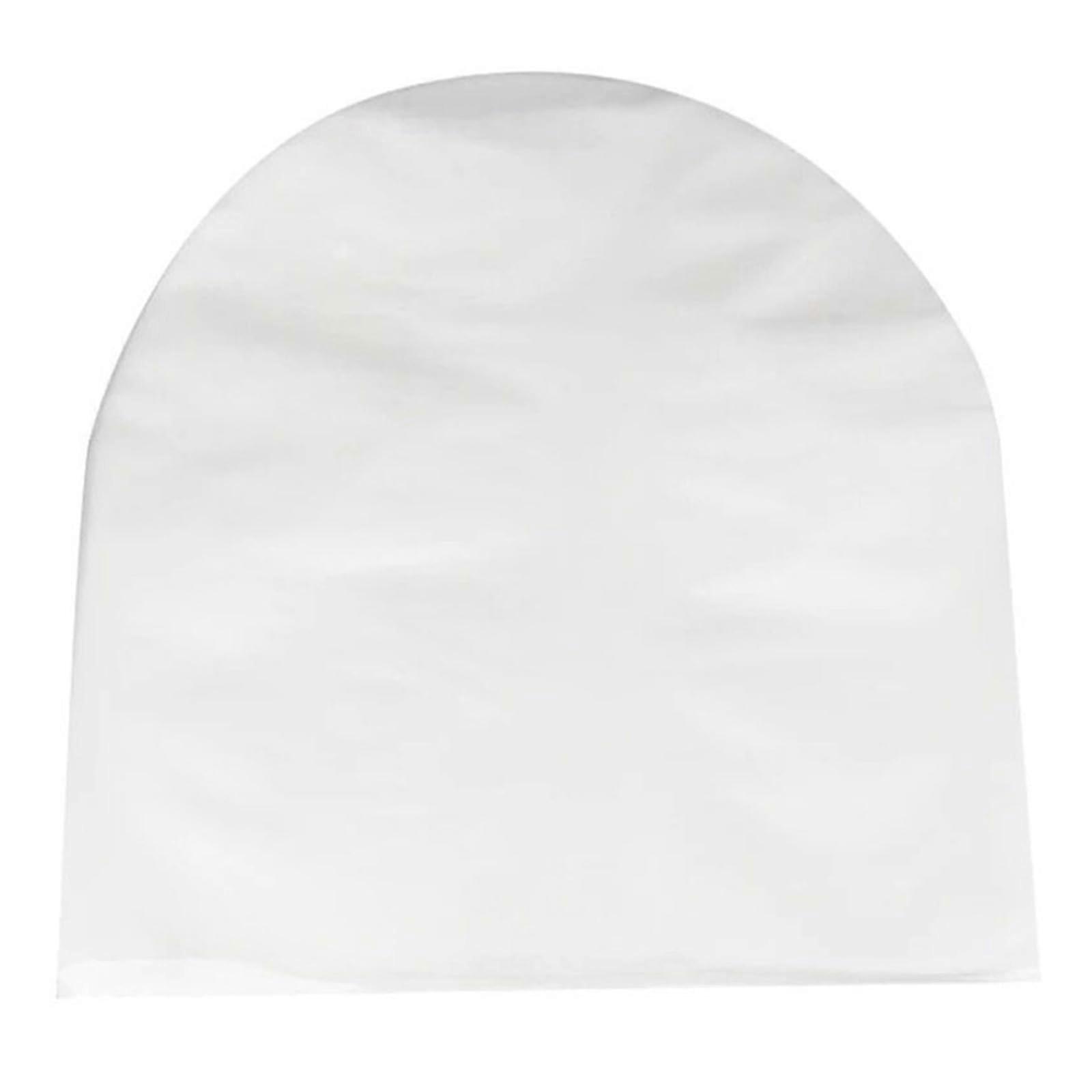 7 Inch Vinyl Record Inner Sleeves with Curved Edge Fit, Clear Label View, Dust Protection