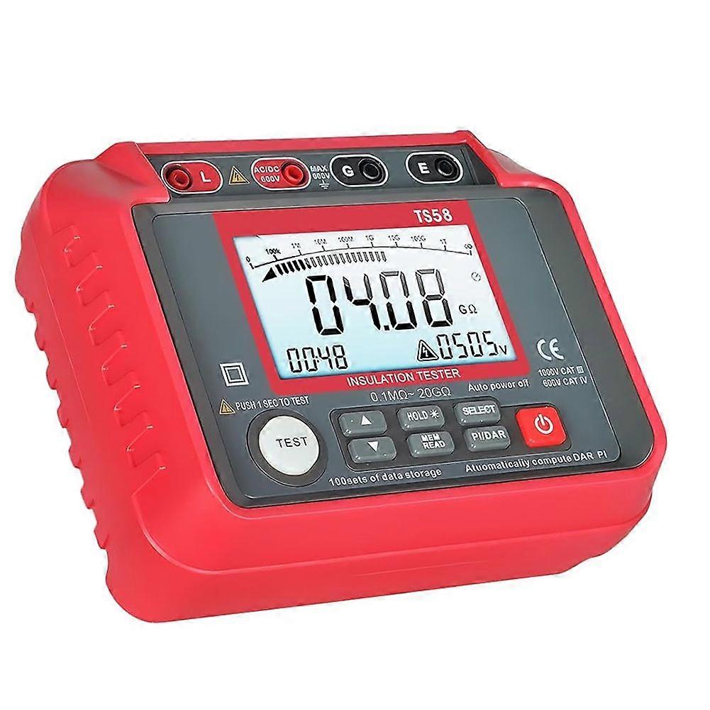 Insulation Resistance Tester,Megohmmeter - High Voltage Insulation Earth Resistance Tester,Voltmeter Cable Meter Tools