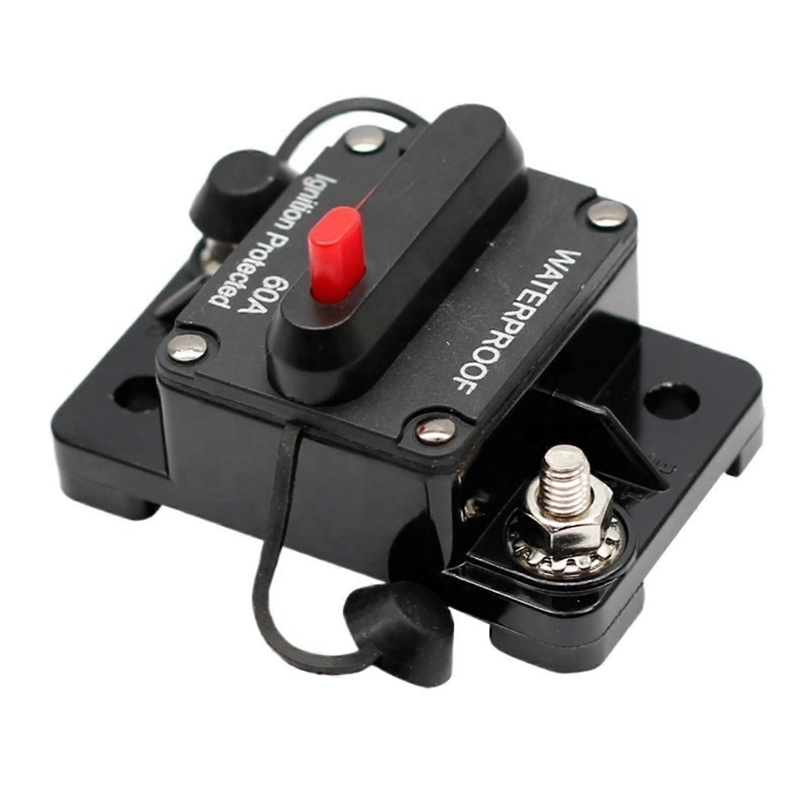 120A Waterproof Reset Circuit Breaker 12V 48V for Car and Marine Overload Protection