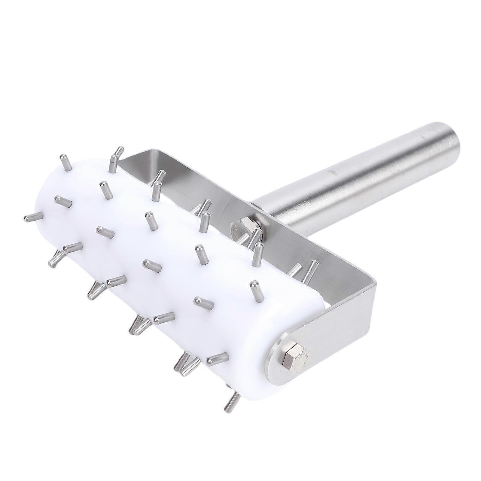 Stainless Steel Dough Docker with Spikes for Bubble Pizza, Pastry and Bread Baking 8.3x5.9in