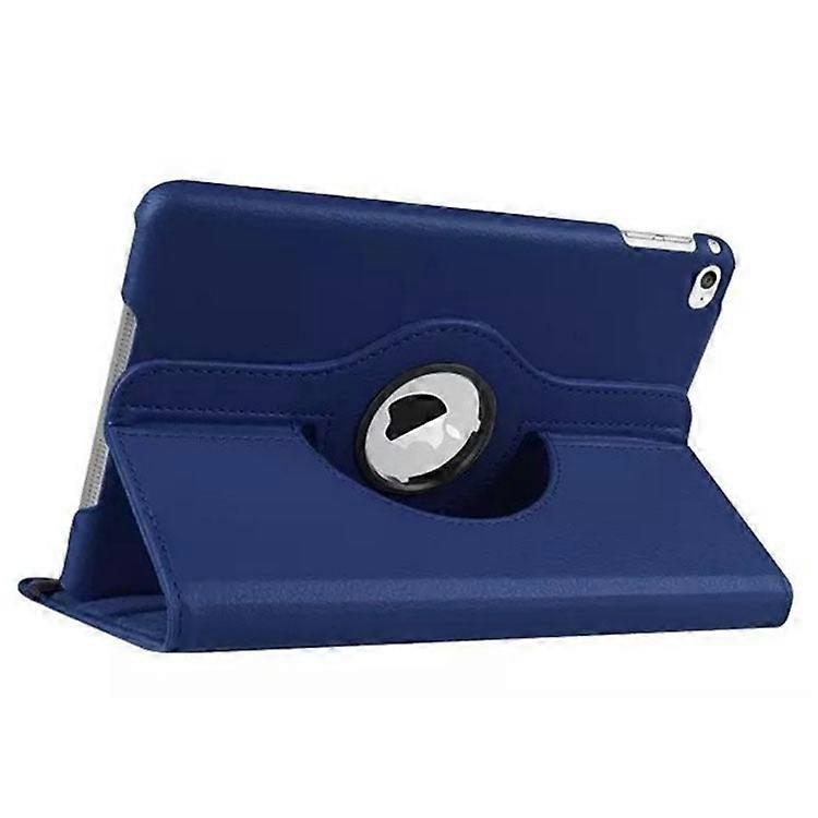 Stylish Case For Ipad Mini 6 8.3" Dark Blue Litchi Texture Rotating