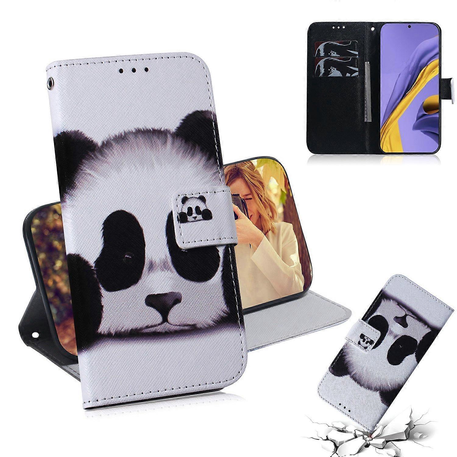 Pattern Printing Wallet Stand Leather Case for Samsung Galaxy A51