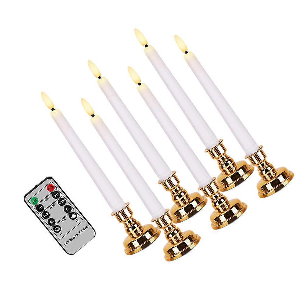 Electronic Candle Lamp Multi-Function for Decor 1Set Long LED Luminous Candle