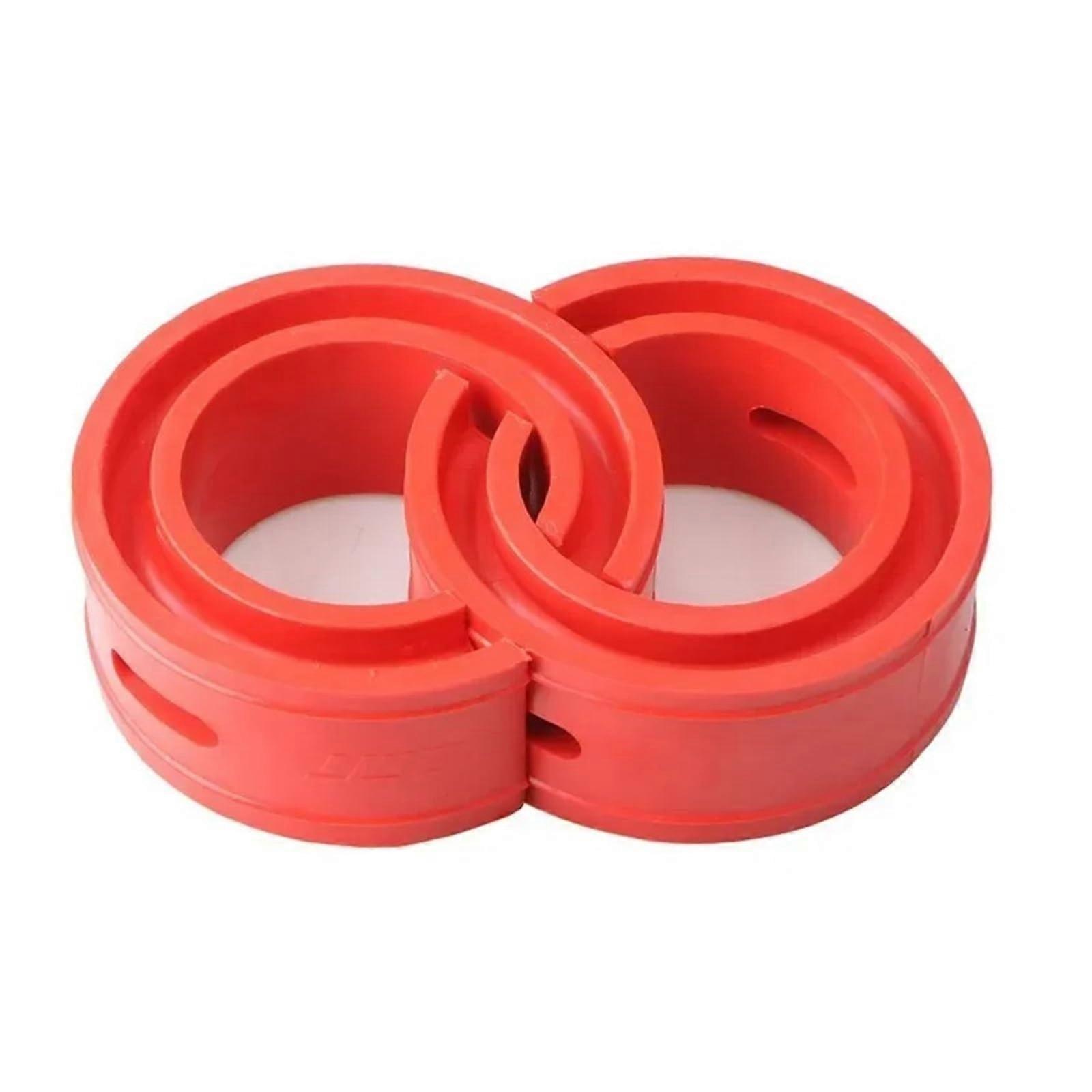 Car Shock Absorber Suspension Buffer Spring Bumper 2PC Red for Vibration Noise Reduction