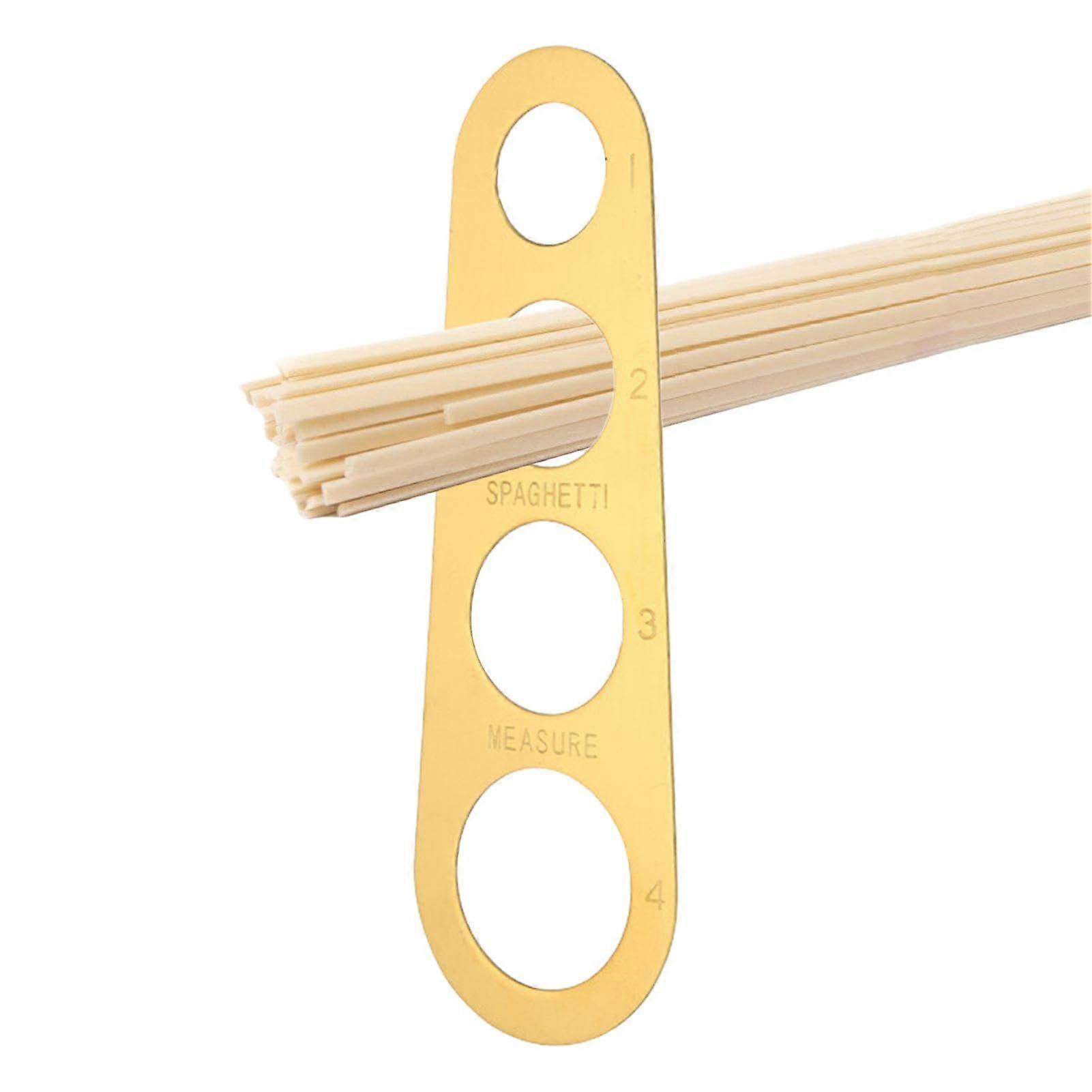 Stainless Steel Spaghetti Measuring Tool with Gold Finish, 4 Serving Sizes, Accurate Portioning