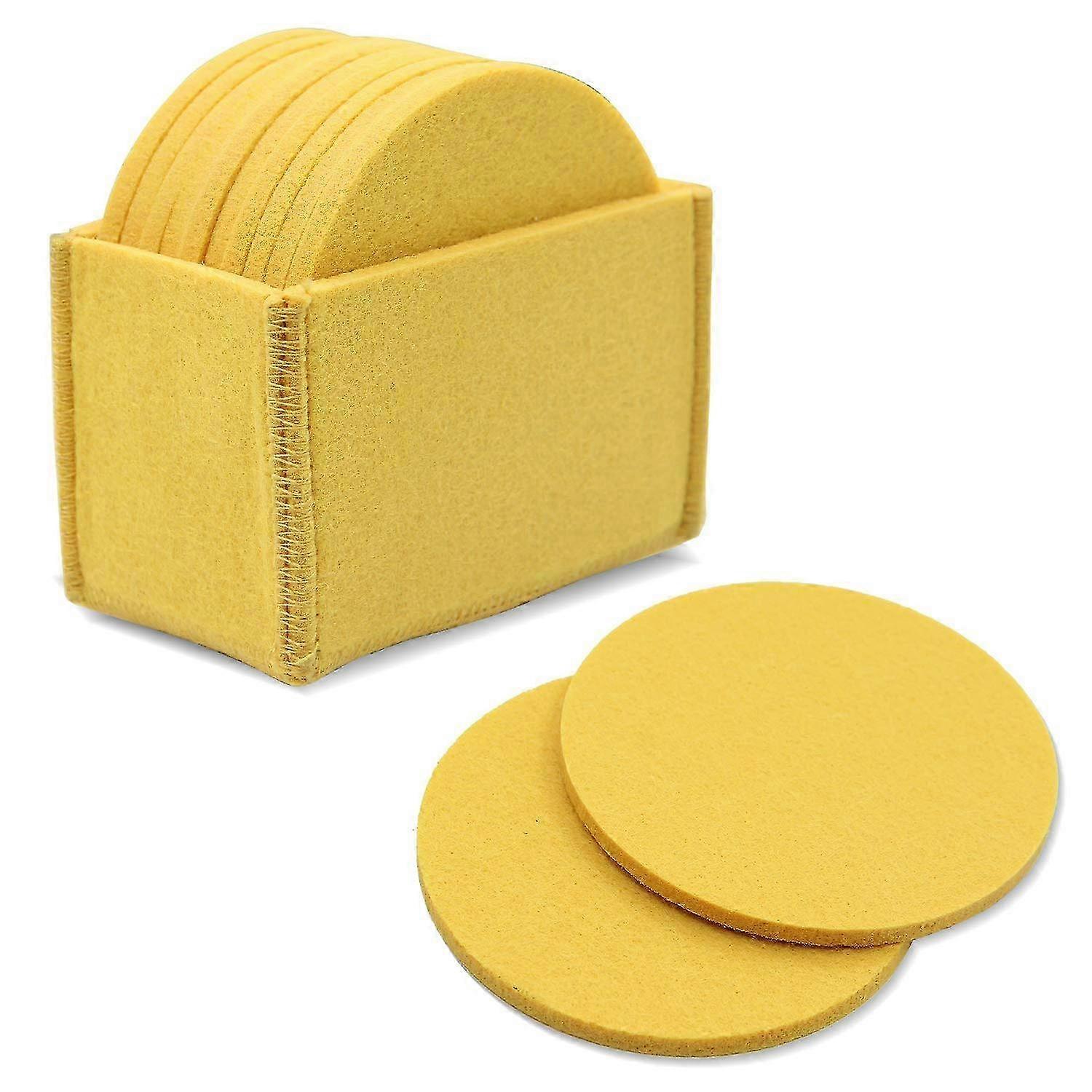 10-piece felt coaster set for table protection and decor 26-27s