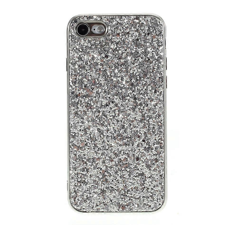 Glittering Sequins Electroplating TPU PC Cover for iPhone SE (2020)/SE (2022)/8/7