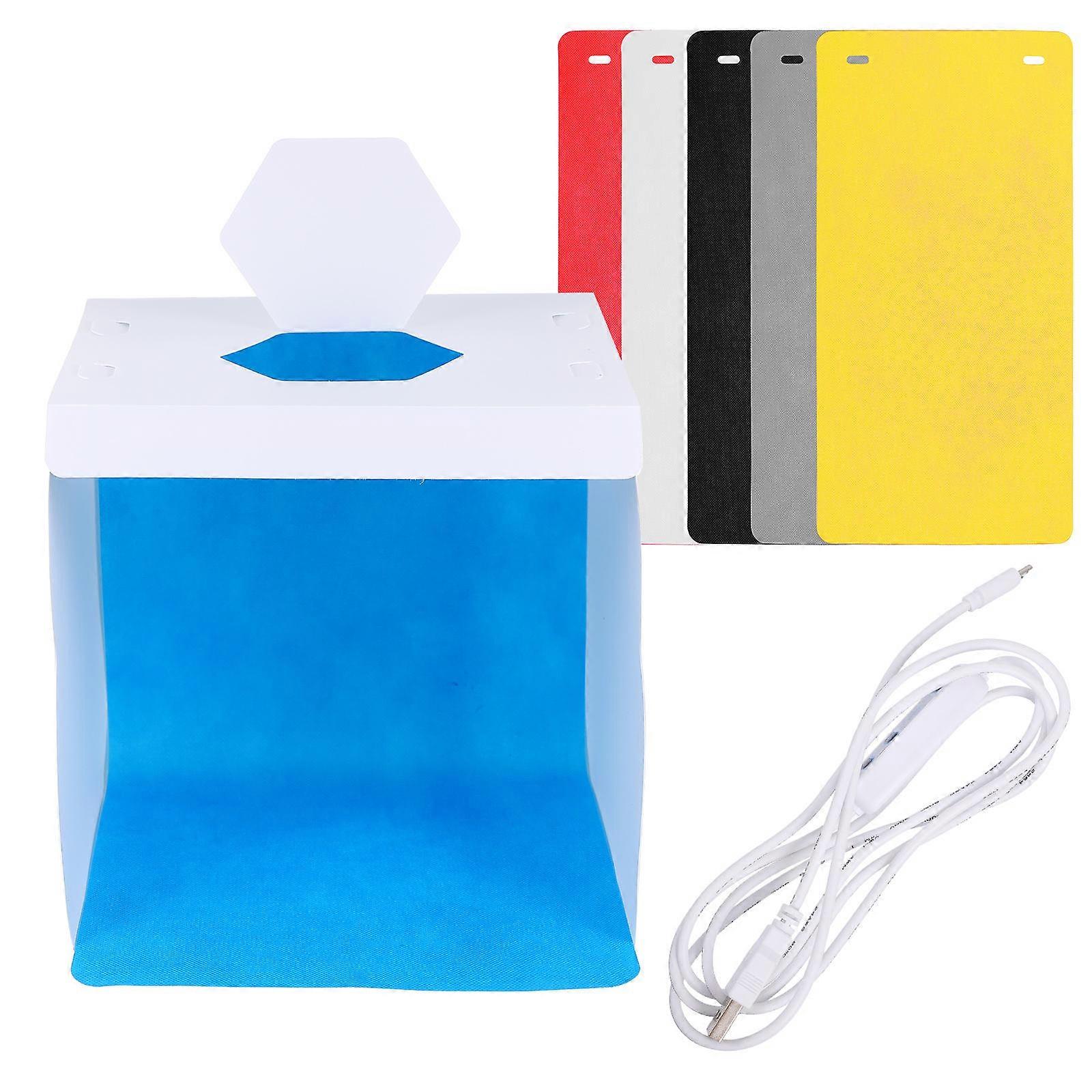 LED Photography Studio Light Box for Photography Use with 6 Backdrops Set