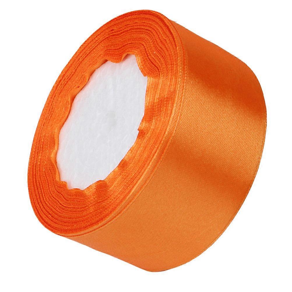 Gift Packaging Ribbon Long Satin Ribbon for Decor Use 1Pcs Orange Polyester