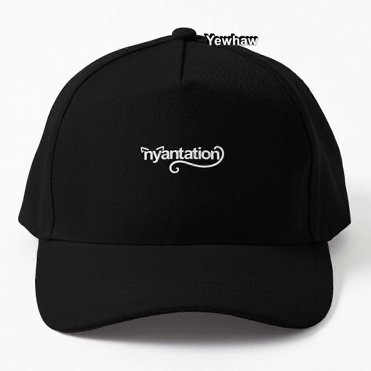 Nyantation Logo White Baseball Cap Band