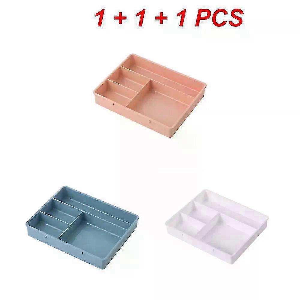 Desk Drawer Organizer Compact Stackable Storage Box for Office Supplies Stationery and Cosmetics