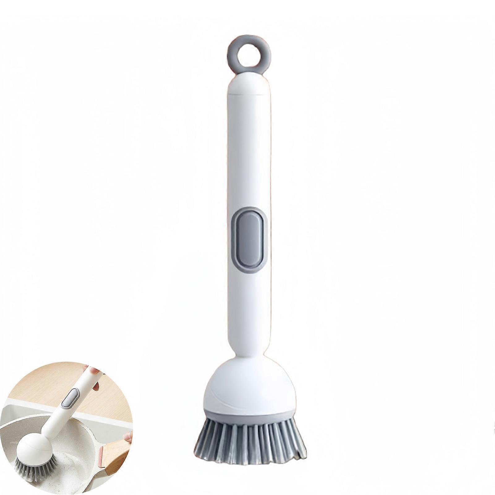 Ergonomic Cleaning Brush with Adjustable Angle and Built-In Detergent