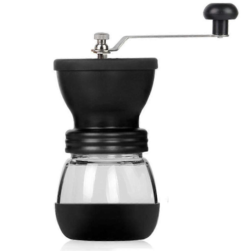 Manual Coffee Grinder with Adjustable Grind Size Ceramic Burr Core NonSlip Base for Home Use