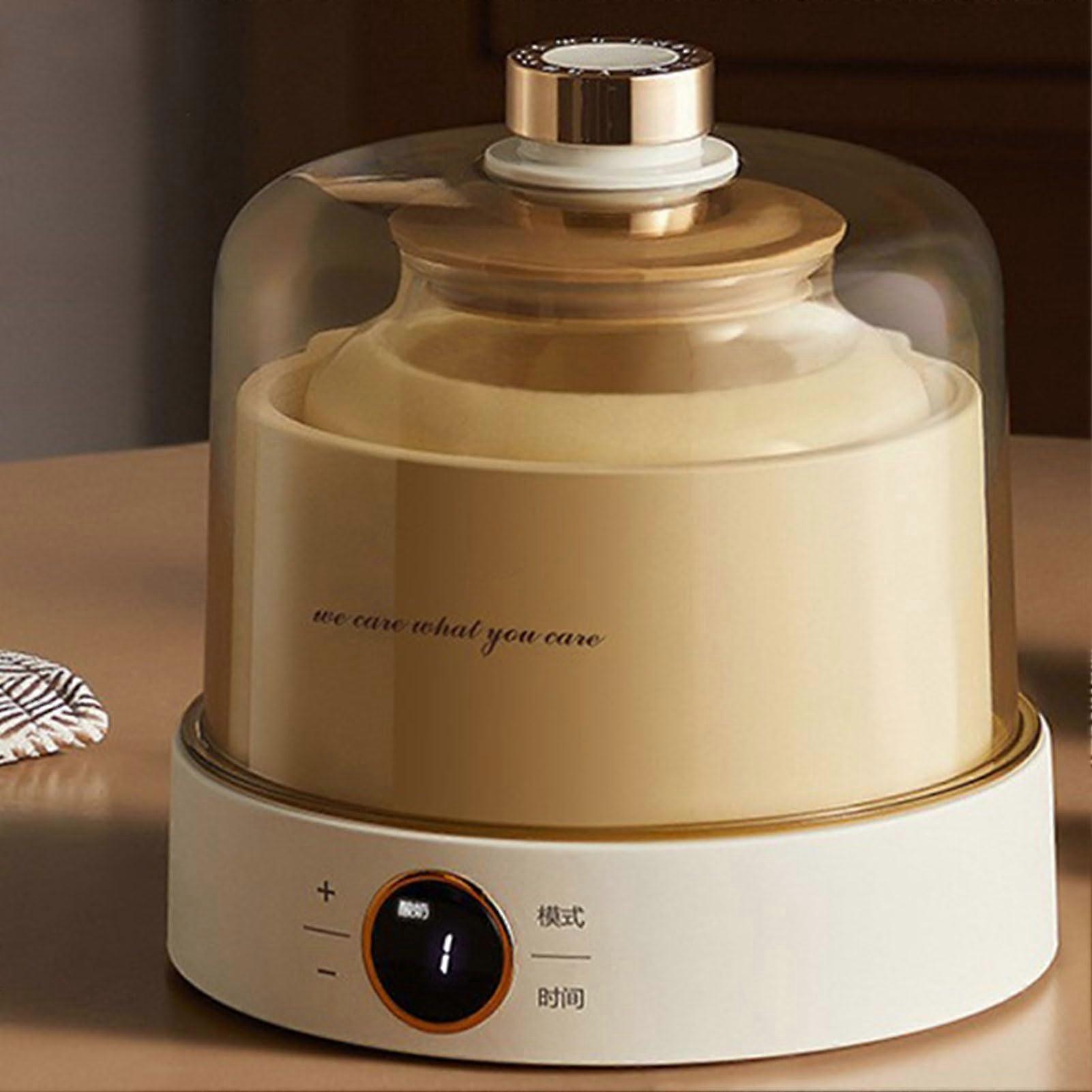 1L Automatic Yogurt Maker with Smart Temperature Control and LED Timer for MultiFood Fermentation