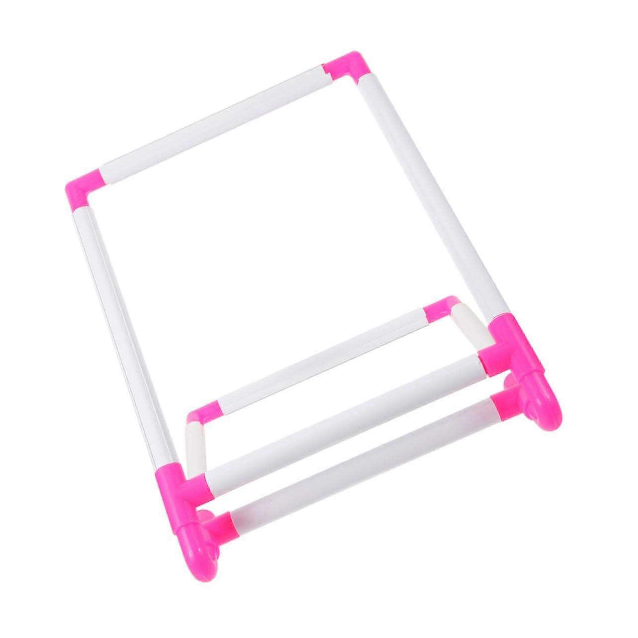 Large Adjustable PVC Tabletop Embroidery Frame Stand for Cross Stitch Quilting with Steady Support