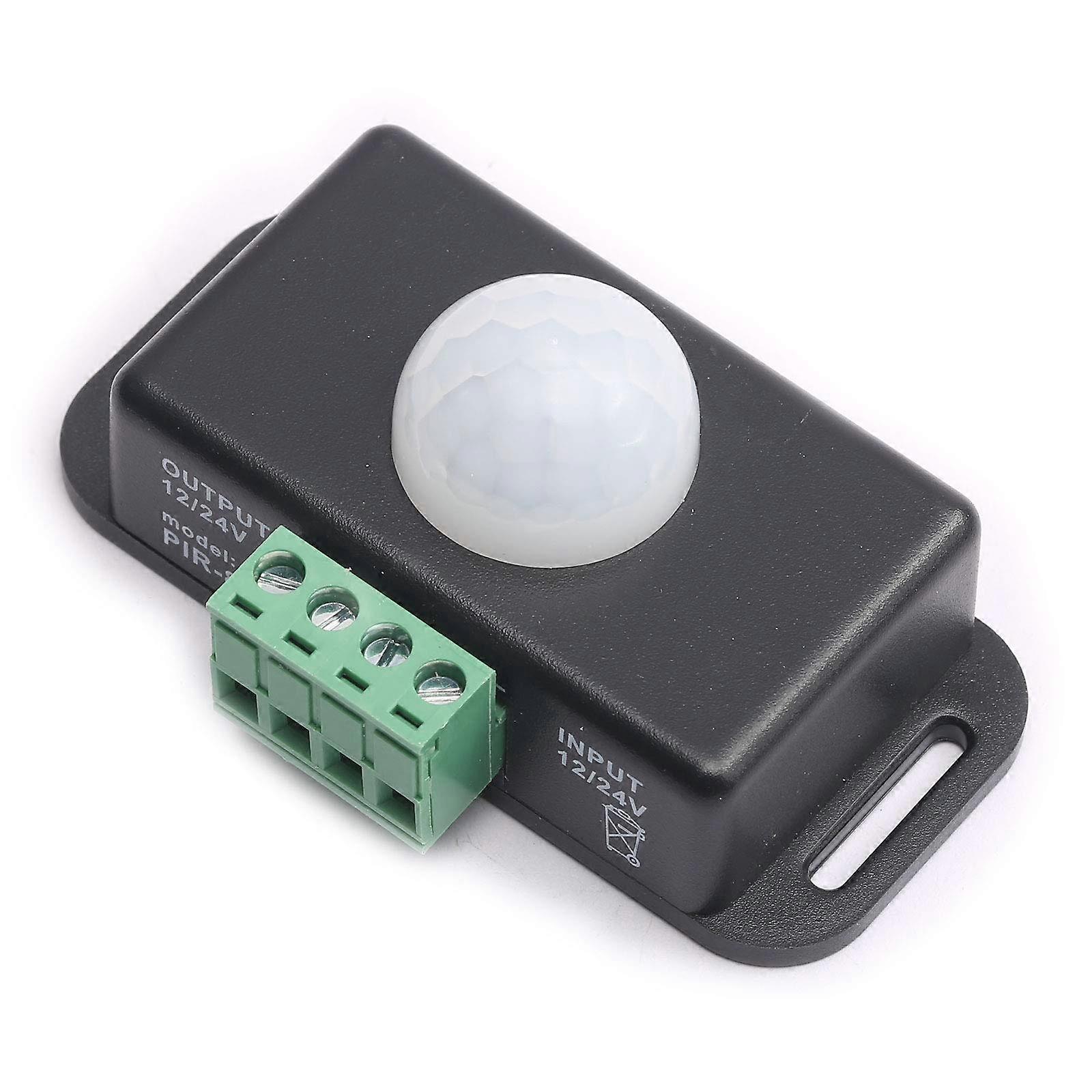 PIR Motion Sensor Switch for LED Lights, Infrared Detector with Adjustable Timer, 12V24V