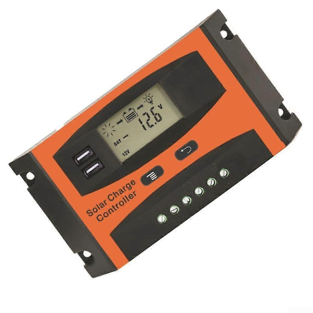 20A MPPT Solar Charge Controller with LCD Display, Dual USB, Efficient Charging and Protection