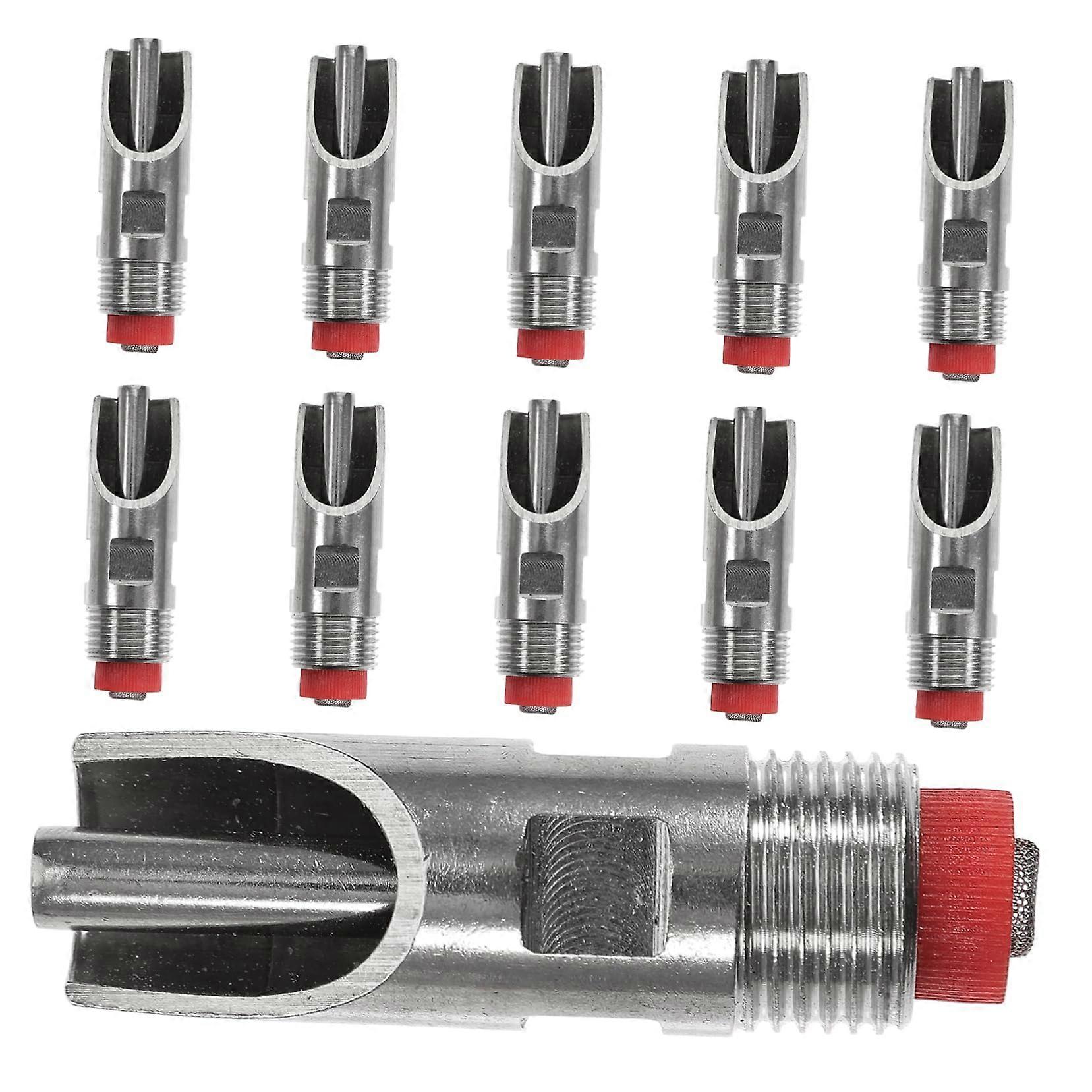 10pcs Automatic Stainless Steel Pig Waterer Nipple Drinker for Piglets Easy Clean Durable Design