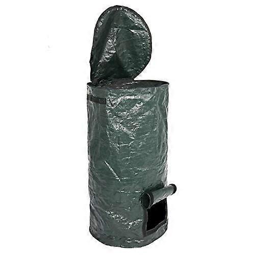 Compost Bag with Waterproof PE Material, Large Side Opening, Foldable Garden Compost Bin for Outdoor