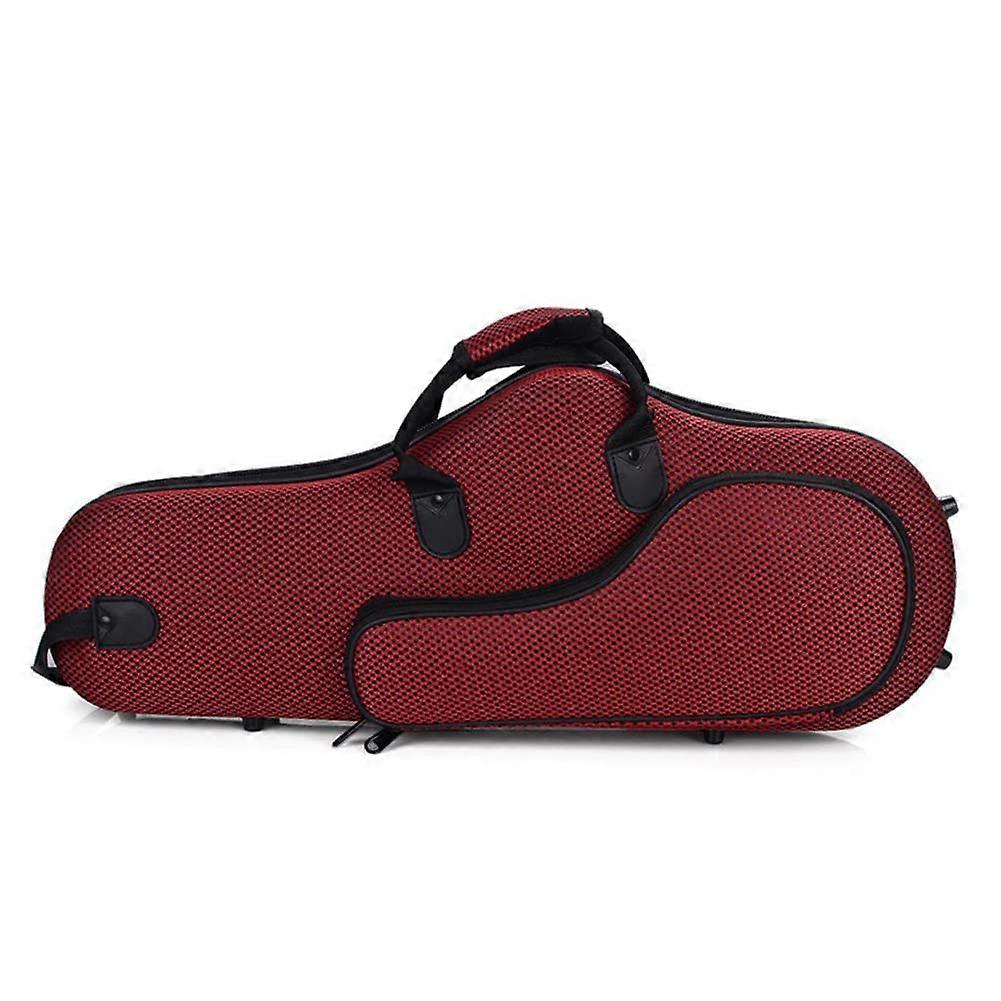 Alto Saxophone Case E Flat Molded Hard Shell Lightweight with Shoulder Straps for Travel