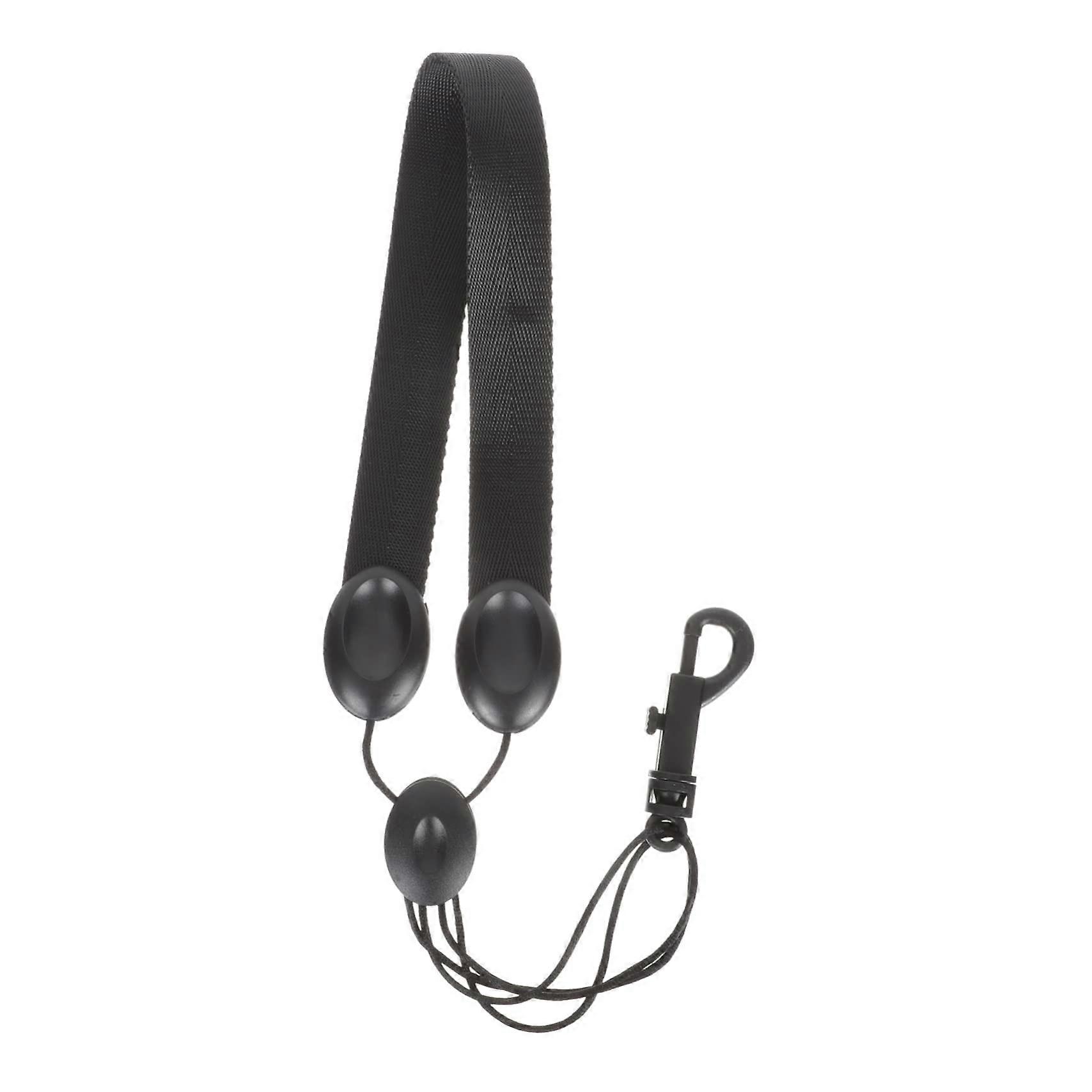 Saxophone Neck Strap Adjustable Comfortable Padding for Alto Tenor Shoulder Pressure Relief Black