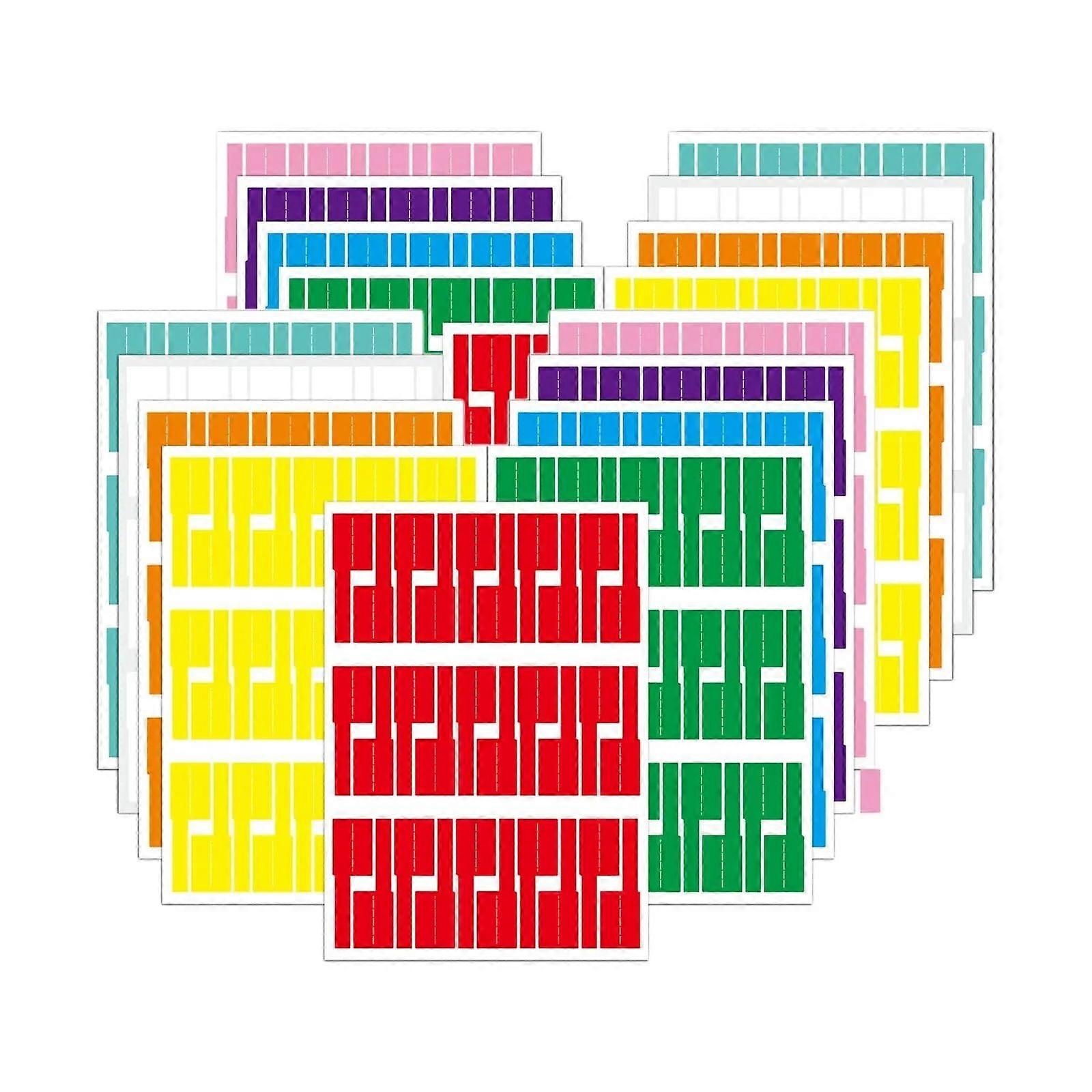 600Pcs SelfAdhesive Cable Labels A4 Sheets Waterproof Wire Markers for Quick Identification