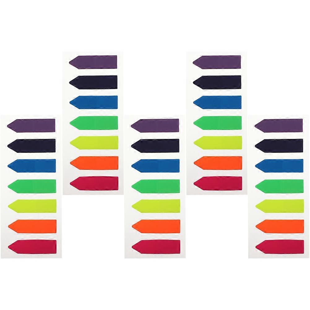 Paper Page Marker Page Tabs for Decoration 5 Sheets Self-Adhesive