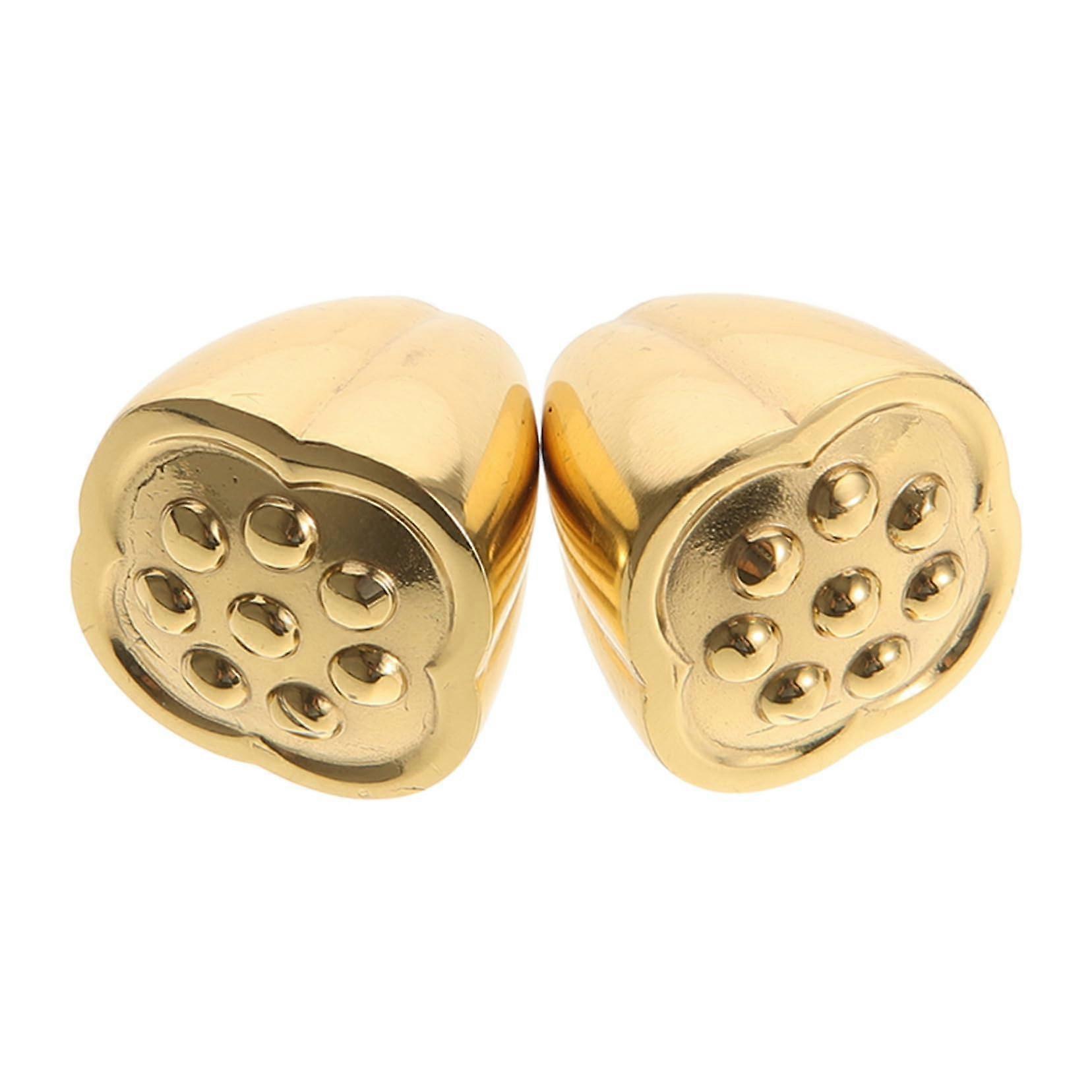 Durable Brass Cabinet Knobs and Drawer Pulls for Kitchen Cabinets and Wardrobe, Lotus Design, 2pcs