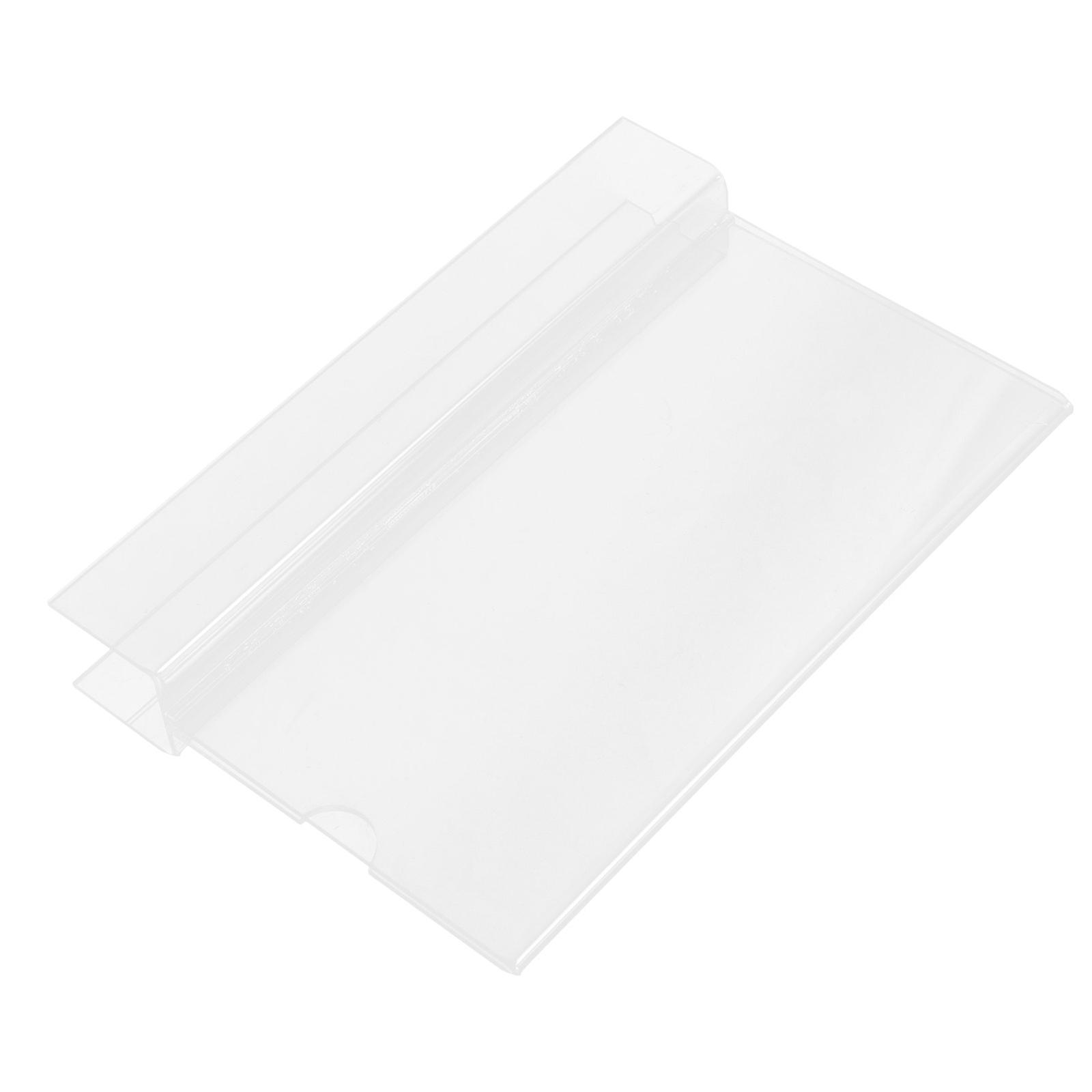 Transparent Acrylic Name Tag Holder for Workplace Clear Card Display