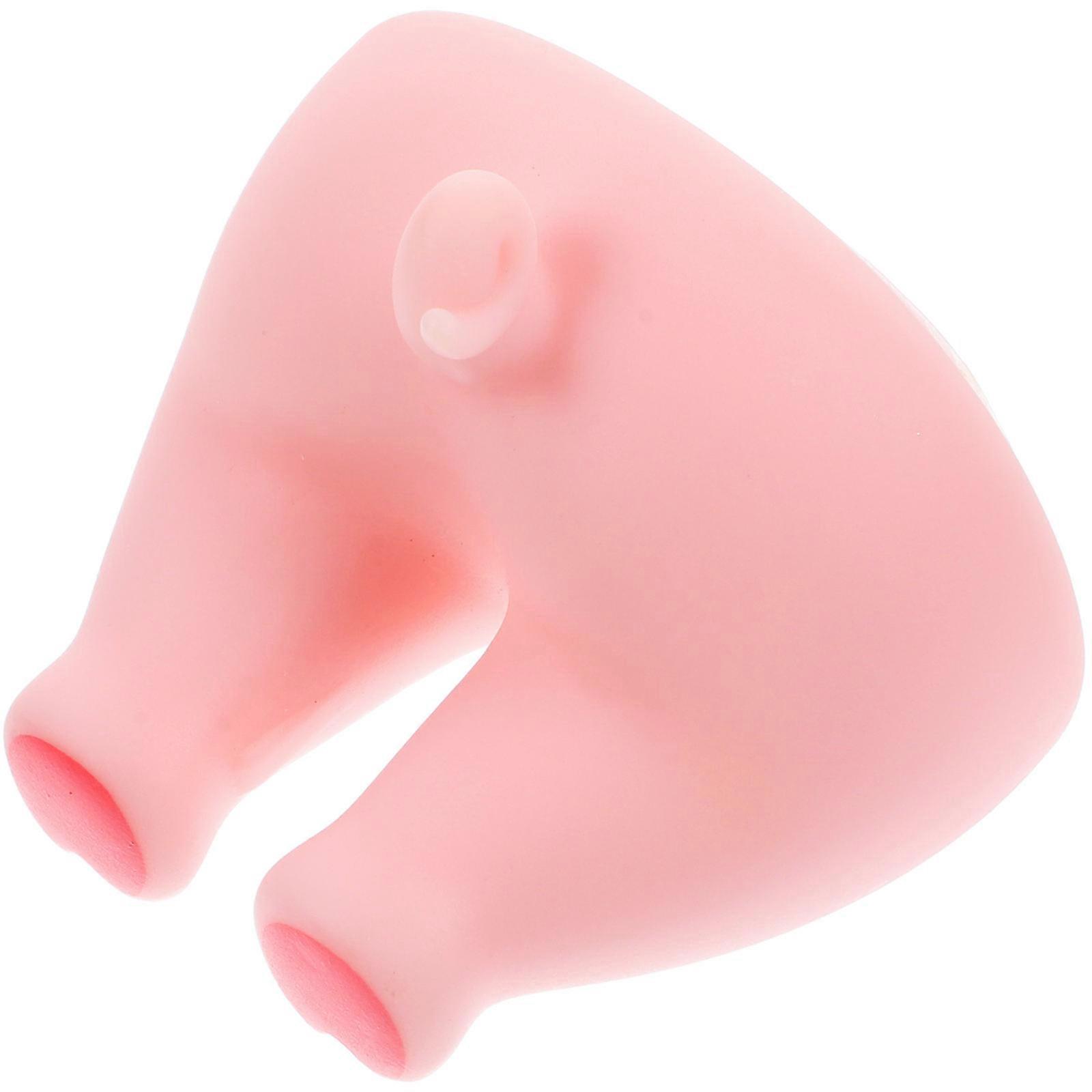 Cute Pig Tail Hook Utility Toothbrush Holder for Wall