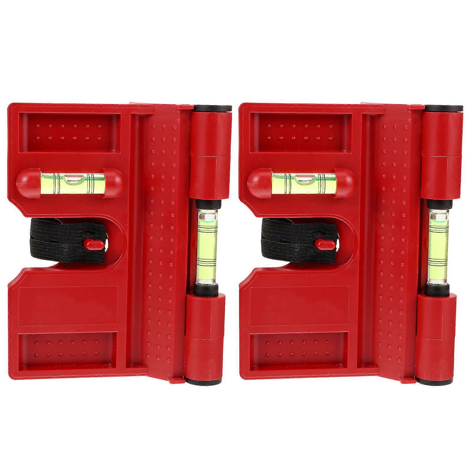 Bubble Level Foldable Angle Gauge for Measurement 2Pcs Level