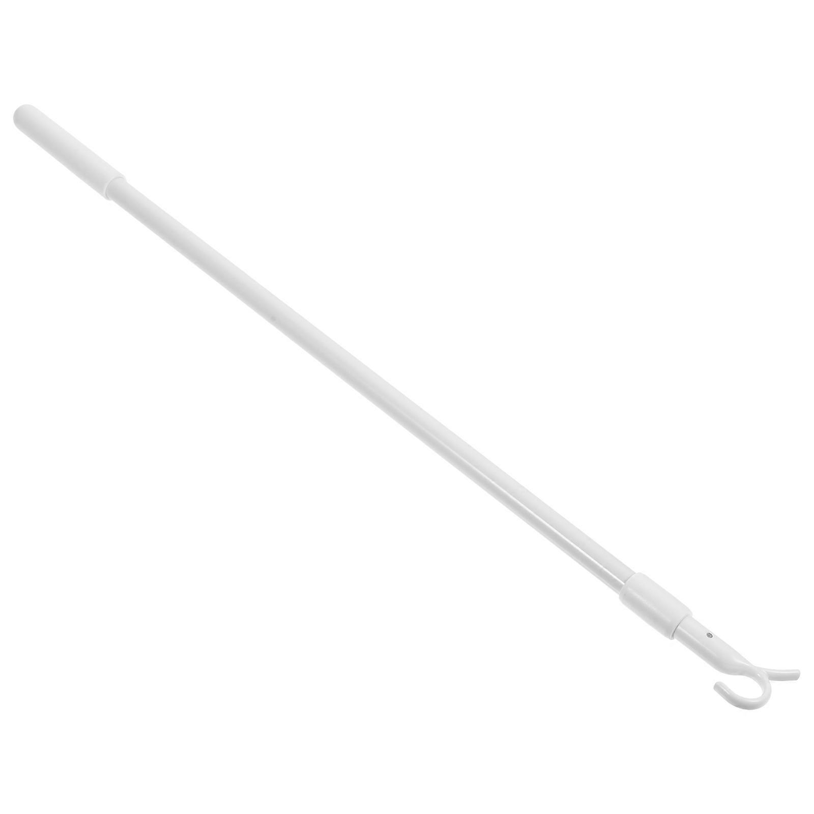 Curtain Pull Rod for Drapes with Manual Push-Pull Function Black